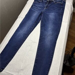 American Eagle Outfitters Women's super stretch size 10 Dark Blue Skinny Jeans
